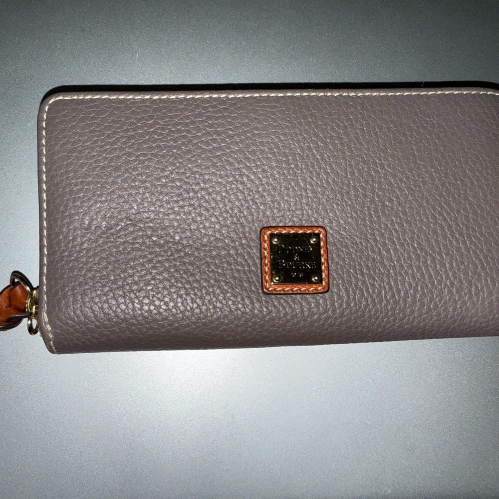 Dooney & Bourke Taupe Leather Wallet